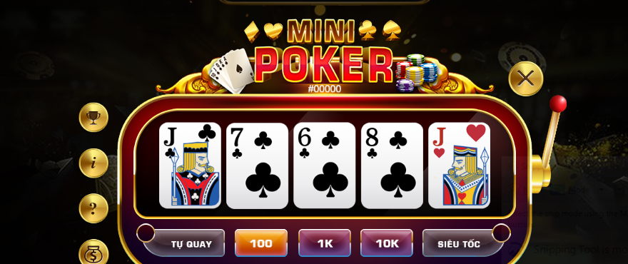 Điểm nổi bật của Mini Poker One88 mang đến cho người chơi